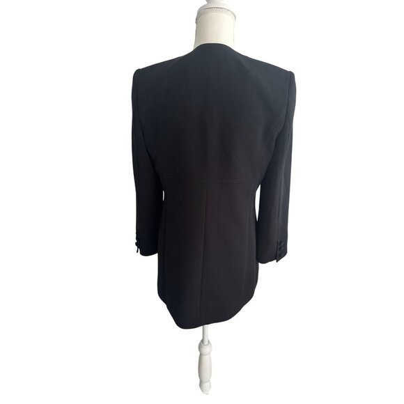 BLACK IRIS Women's Black Blazer Jacket Size 4 - Picture 2 of 7